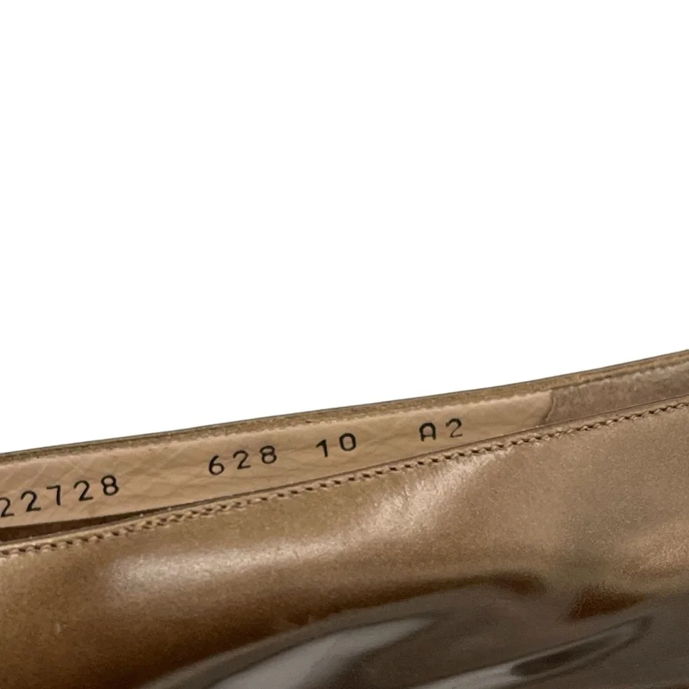 Salvatore Ferragamo Women's Vintage Low Heel Brown Leather Pump - Picture 9 of 11